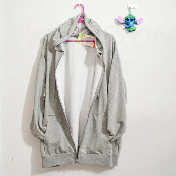 Eddie Bauer men full-zip supersoft hoodie Gray - Picture 5 of 7